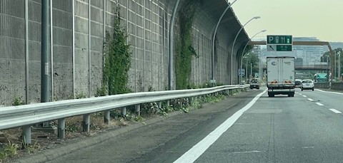 千里山トンネル出口上り線ガードレール追跡調査2026年7月